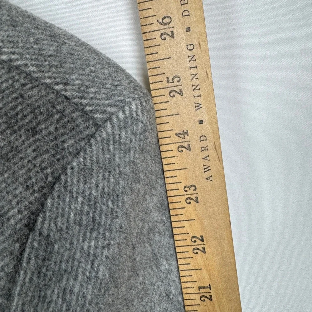 LOFT Women's Grey‎ Herringbone Wool Blend Peacoat Jacket Size Medium